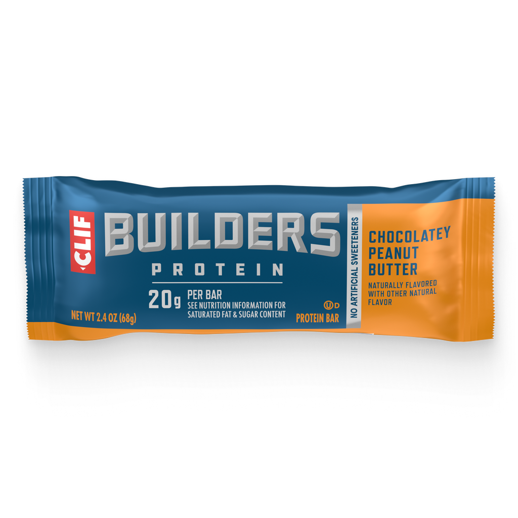 CLIF BUILDERS Chocolatey Peanut Butter Plant Based Protein Bars